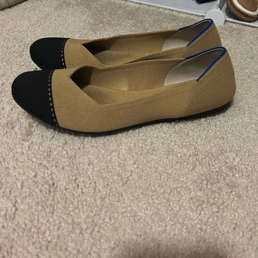 Shoes Designer by Rothys Camel Captoe Ballet Flats